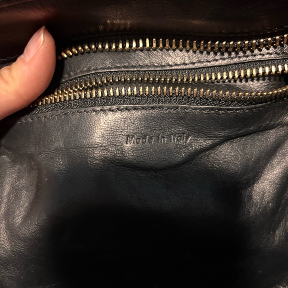 Authentic Celine Phantom Leather
Handbag Purse Tote Bag Black Made In Italy - Picture 7 of 8